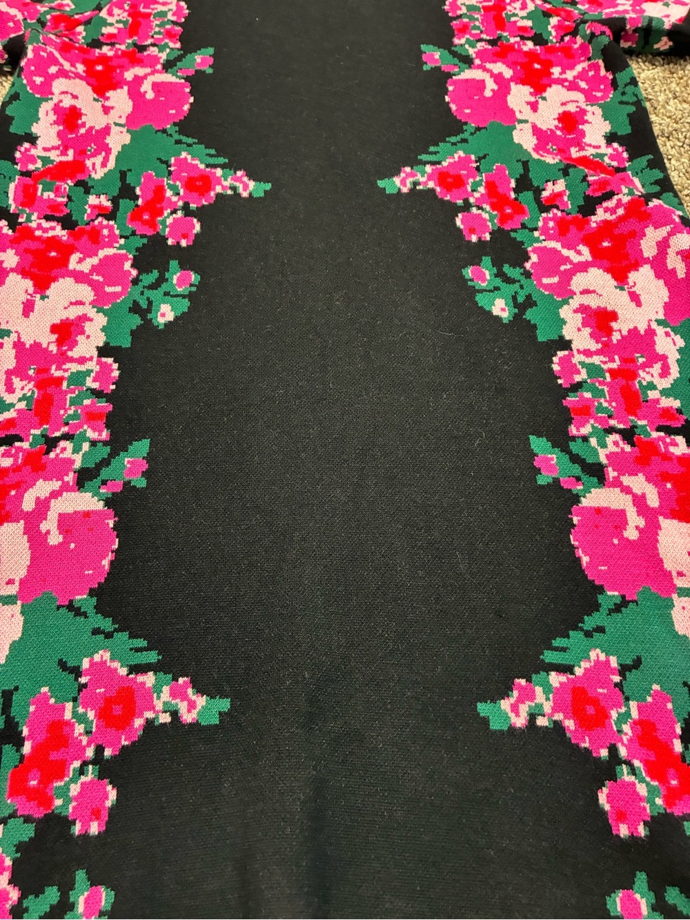 Tuckernuck Climbing Roses Marie Knit Jacquard Mini Dress - Picture 7 of 13